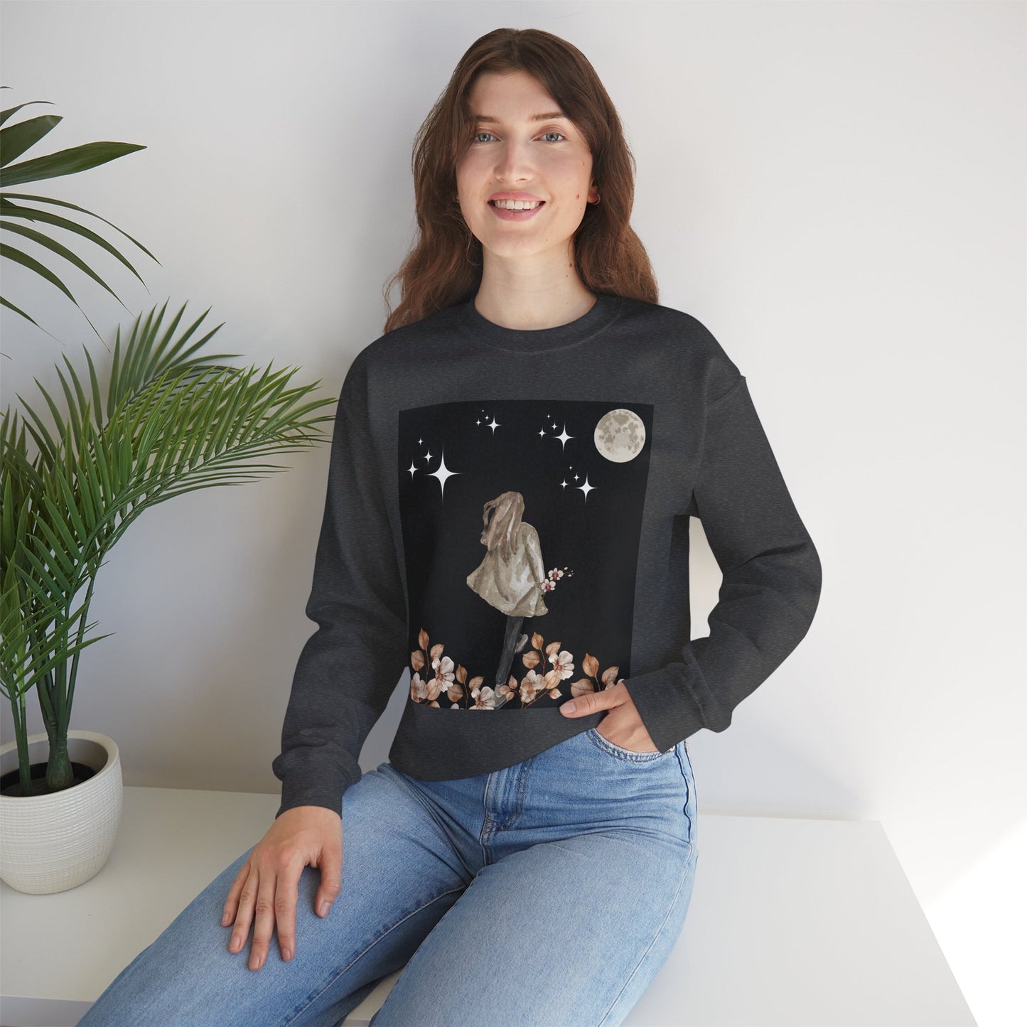 Moongirl Sweatshirt - Unisex Crewneck