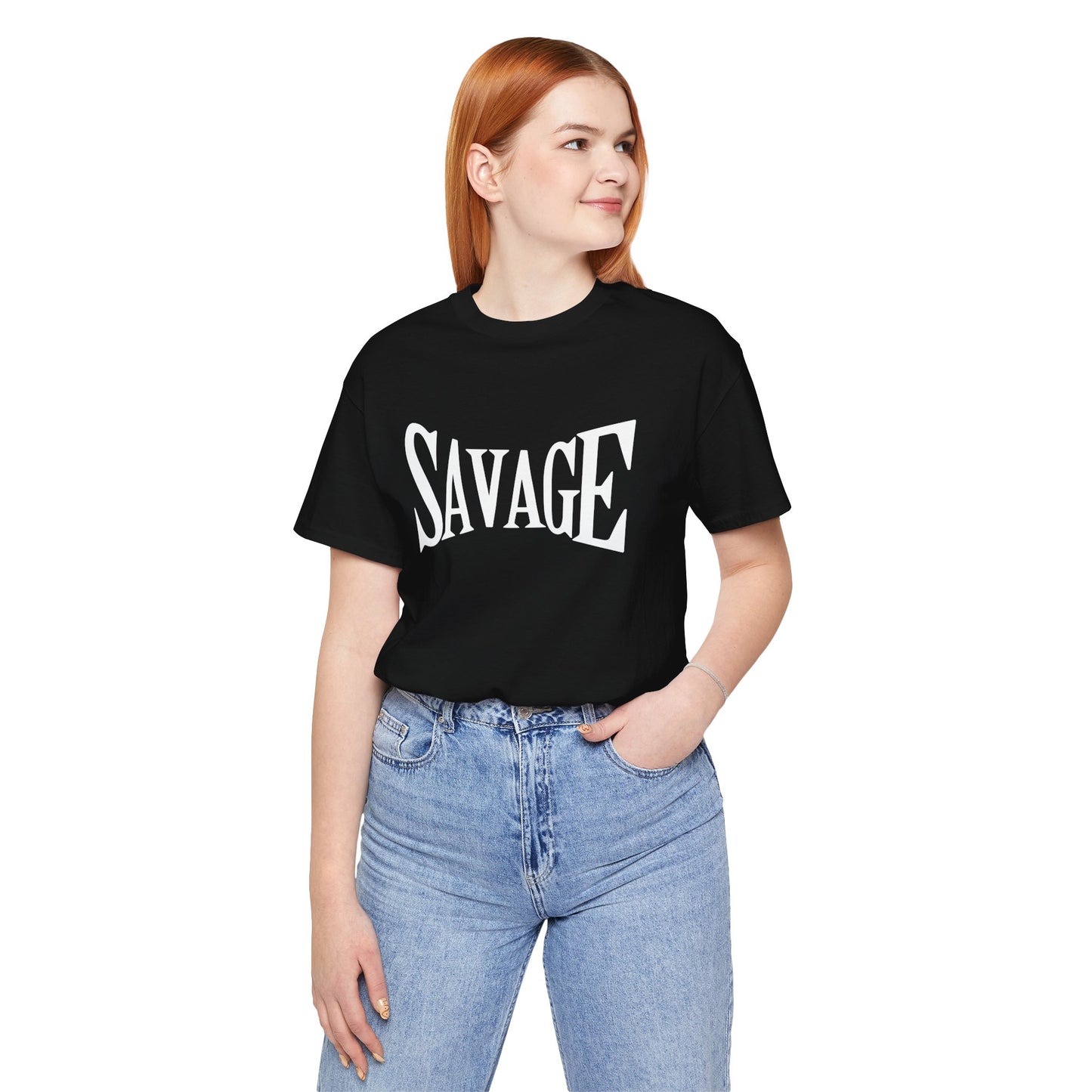 Savage Unisex Jersey Short Sleeve Tee - Bold Statement T-Shirt