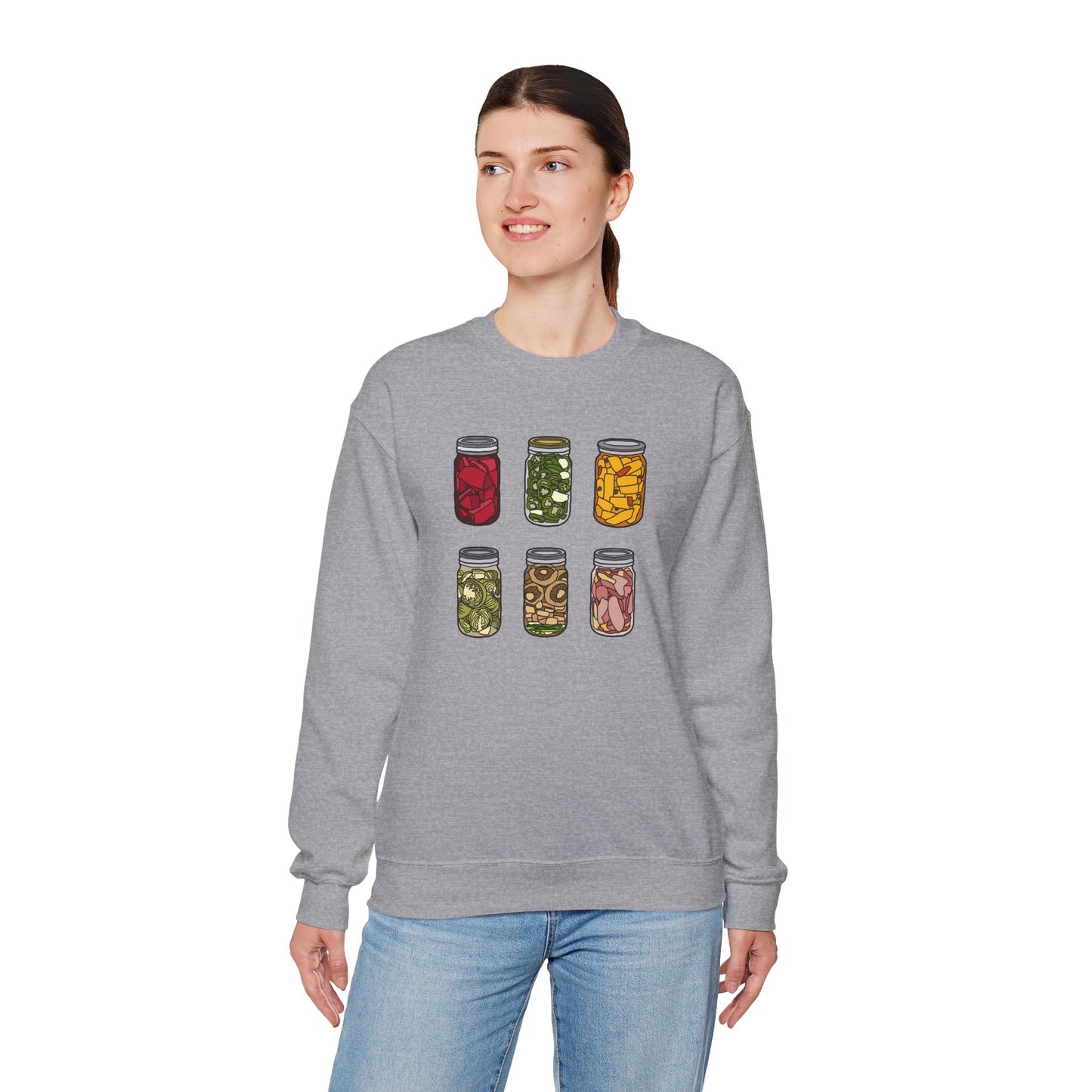 Vintage Jar Design Unisex Heavy Blend™ Crewneck Sweatshirt - Cozy Home Aesthetic