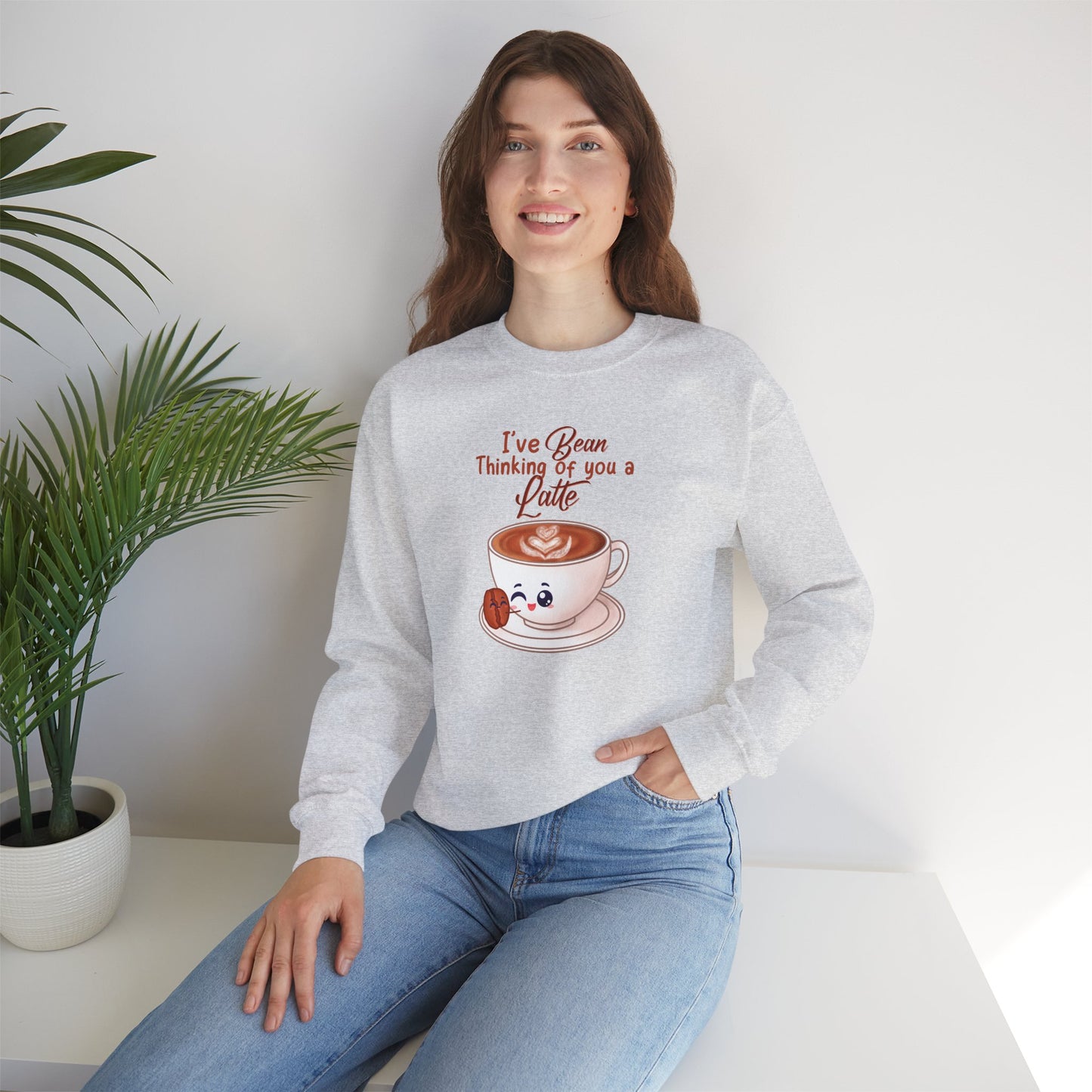 I’ve Been Thinking of You a Latte Sweatshirt | Cozy Unisex Crewneck for Coffee Lovers