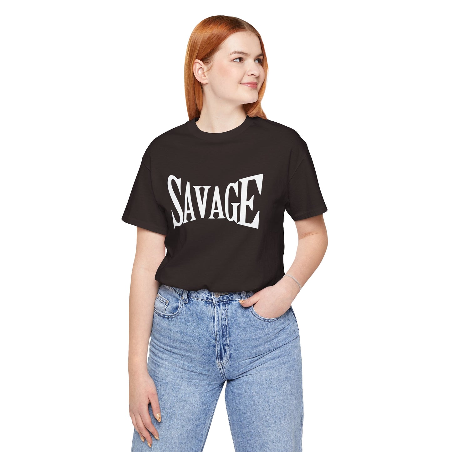 Savage Unisex Jersey Short Sleeve Tee - Bold Statement T-Shirt