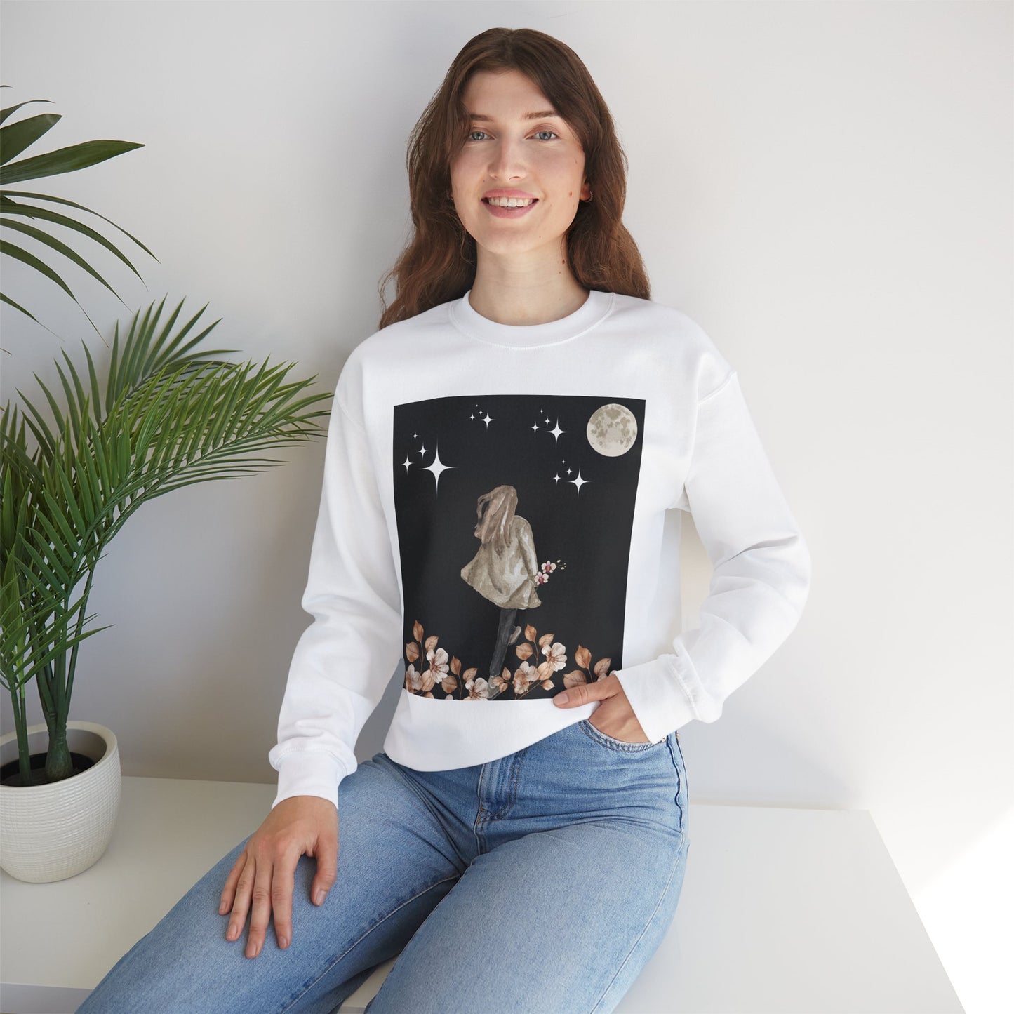 Moongirl Sweatshirt - Unisex Crewneck