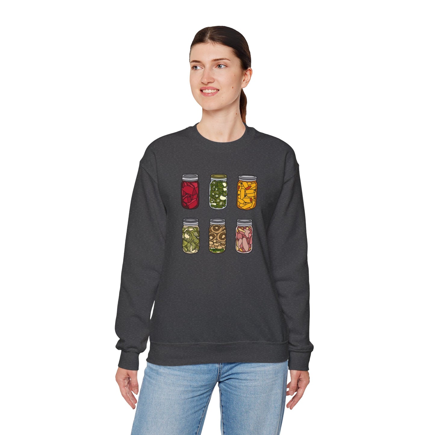 Vintage Jar Design Unisex Heavy Blend™ Crewneck Sweatshirt - Cozy Home Aesthetic